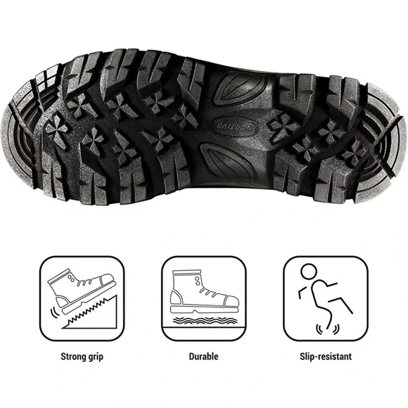 NEW NortiV8 Men’s Brown Black Hiking Snow Waterproof Construction Work Boots - Picture 4 of 7